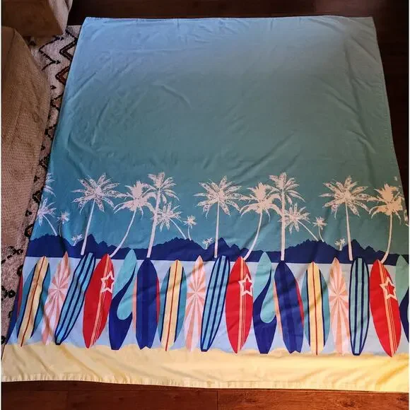 Duvet Cover 2 Pillow Cases Surboards Full Size 83
