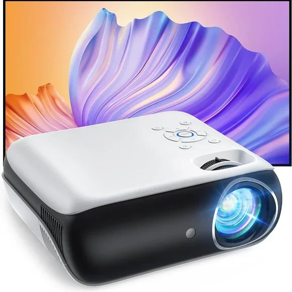 Projector, Native 1080P Bluetooth Projector with 100