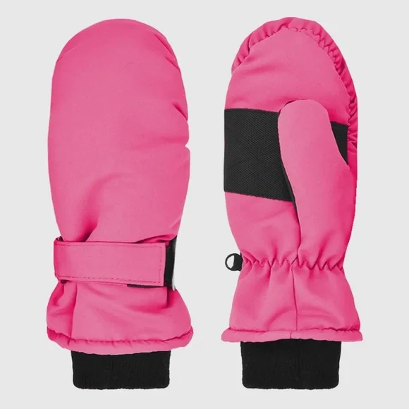 Girls 4-6 Girls Tusser Ski Mitten W. Thinsulate waterproof with rib cuff pink