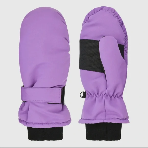 Girls 4-6 Girls Tusser Ski Mitten W. Thinsulate waterproof with rib cuff purple