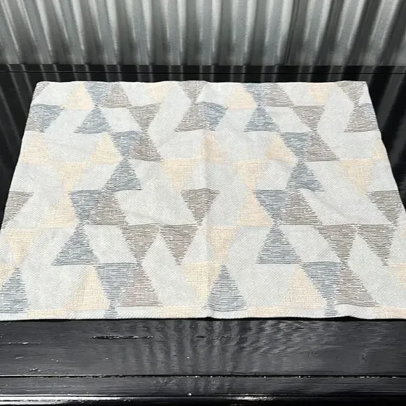 West Elm Stripe Shape Woven Sham
