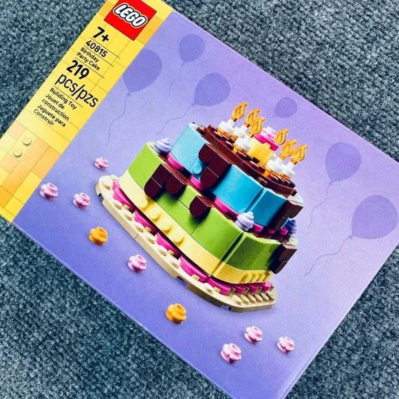 LEGO Birthday Party Cake Set 40815 Building Toy 219 PCS 7+ Party Celebration