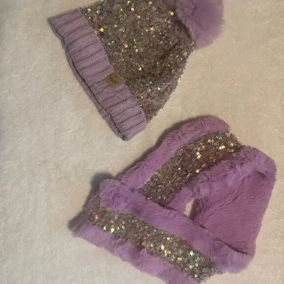Beanie and scarf set girls