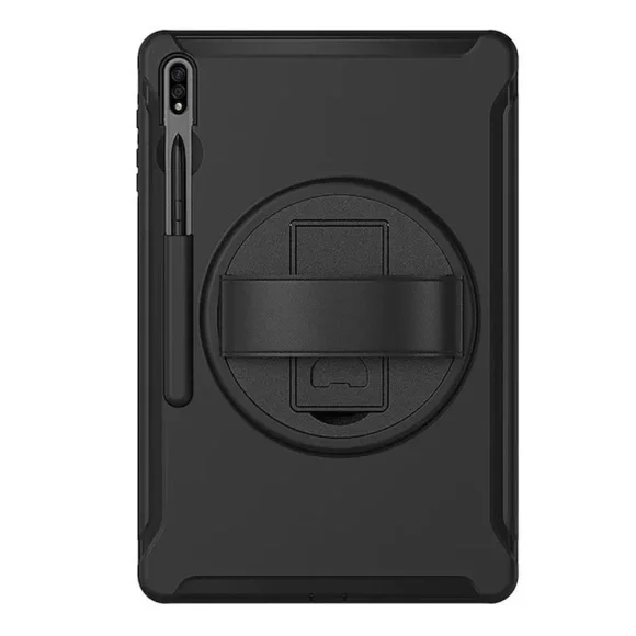 PROTECTION Hand Strap Series Case for Samsung Galaxy Tab S8+ - Black