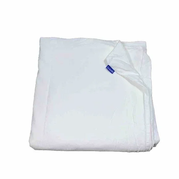 BFS Home Off White Duvet Cover Linen & Cotton Queen Size Bedding Solid Zippered