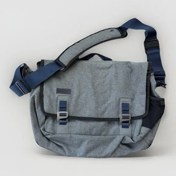 Timbuk2 Command Messenger Bag Gray Blue Laptop 13x17