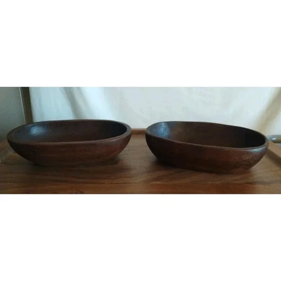 MCM Wooden Bowls 2 Of Them