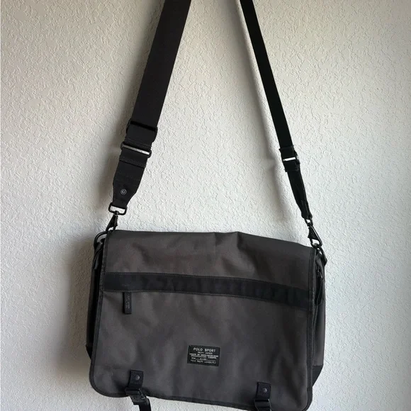Polo by Ralph Lauren Charcoal Messenger Bag