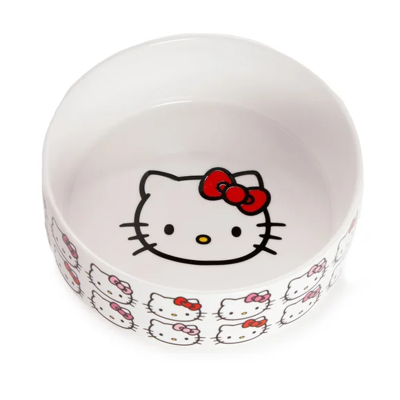 HELLO KITTY Ceramic Pet Bowl 6.5