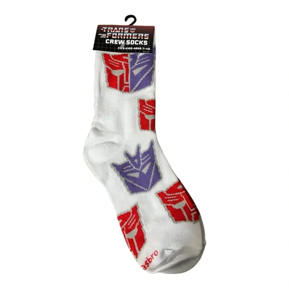 Kid’s Transformers Crew Socks Size 7-10