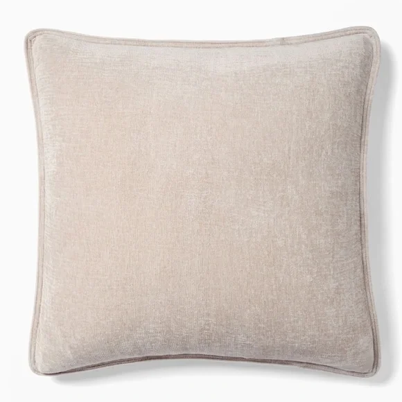 West Elm Chenille Euro Sham Taupe