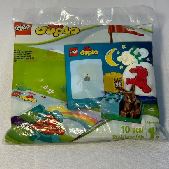 LEGO DUPLO My First Bricks Bunny Rabbit Clock Building Blocks 10 Pieces‎