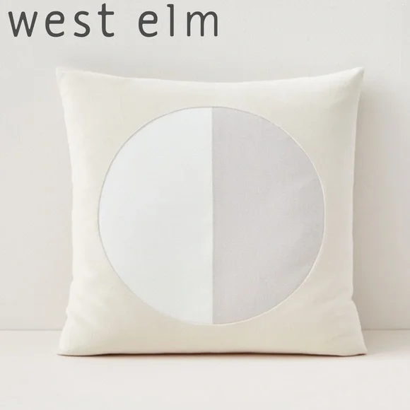 West Elm Split Circle Pillow Cover