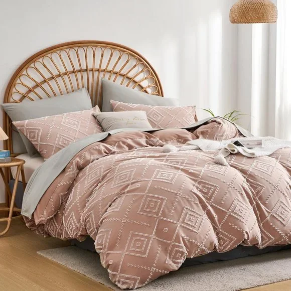 Boho Chic Jacquard Duvet Cover Set