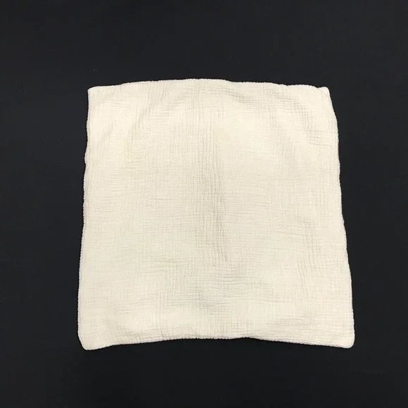 West Elm Gauze Pillow Case 100% Cotton Euro Sham Soft Cream Linens 26x26