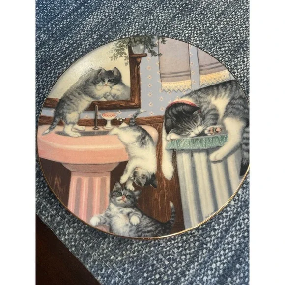 Vintage Mischief Makers by Gre Gerardi Country Kitties Hamilton Collection 1988