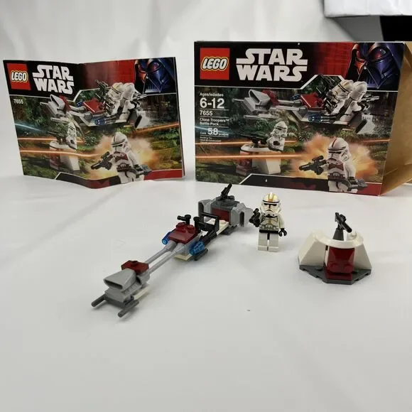 LEGO Star Wars Clone Troopers Battle Pack 7655 2007 Retired INCOMPLETE NO CRACKS