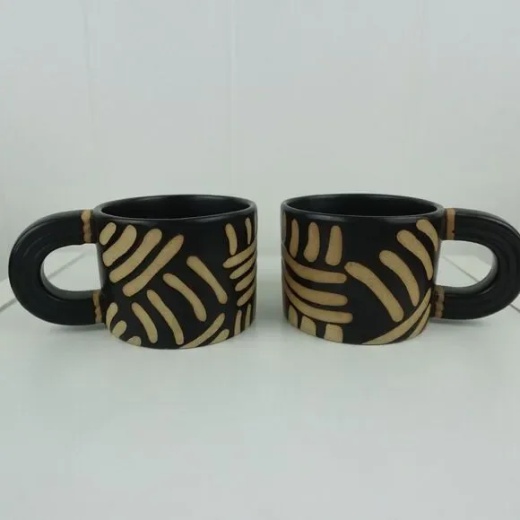 West Elm Ceramic Stoneware 2 Piece Mug Set