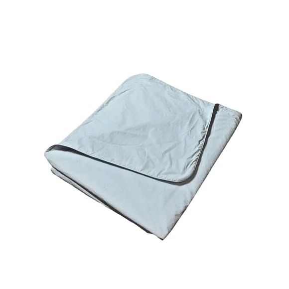Rare Vintage Lands End Coming Home Duvet Cover Light Blue King 106x96 Cotton