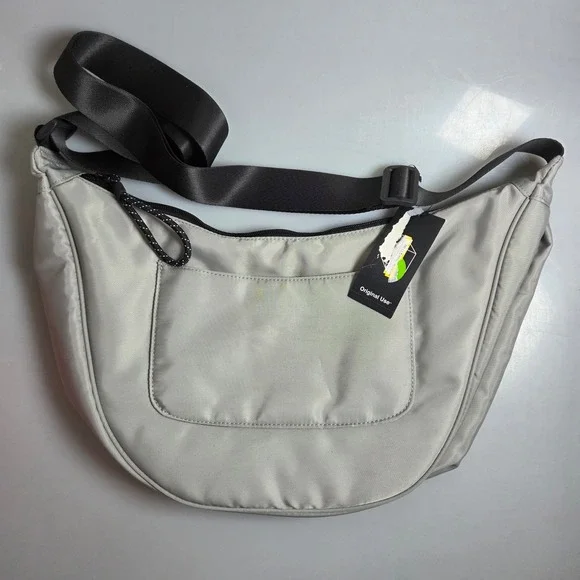 Original Use Gray Crescent Crossbody Sling Bag Adjustable Strap NWT