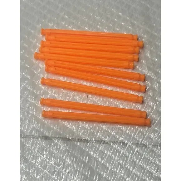 10 K'NEX‎ 86 mm (3.25 In.) Orange Rod Pieces Parts KNEX
