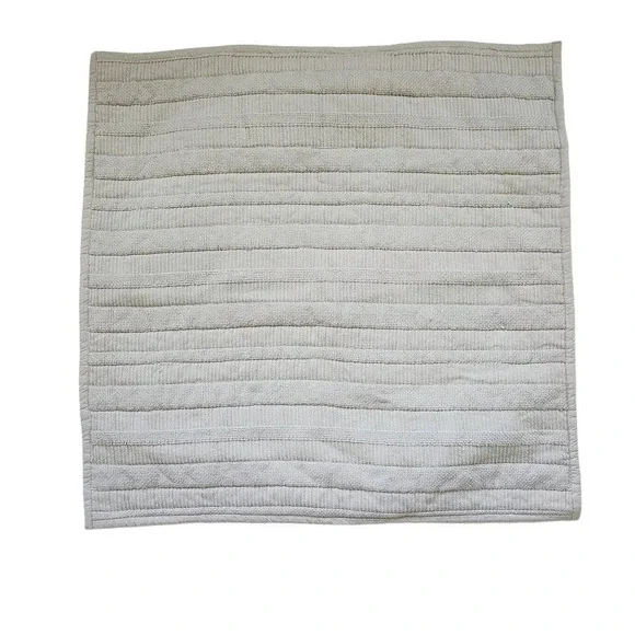 West Elm Cotton Cloud Jersey Euro Pillow Sham Quilted Gray Size 26in x 26in