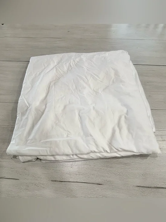 CHRISTIAN FISCHBACHER White Textured Tonal Dot Egyptian Cotton Duvet Cover Queen