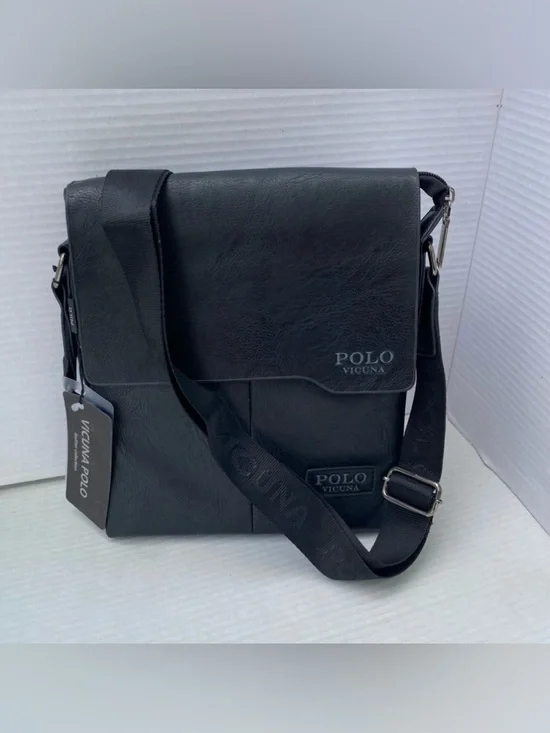 POLO VICUNA LETHER Messenger Bag for Men - Classic Crossbody