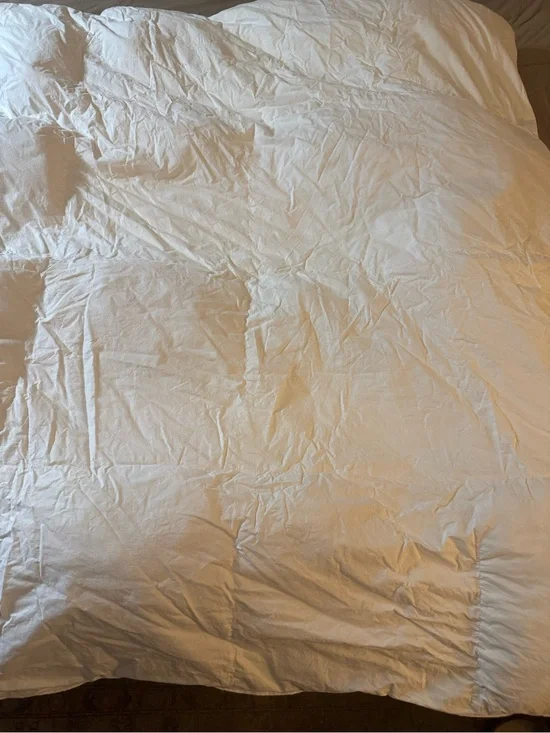 West Elm White Down Alternative Full/Queen Comforter 100% Cotton