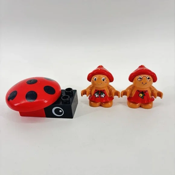 Lego Duplo Little Forest Friends (2) With Duplo Ladybug Rare