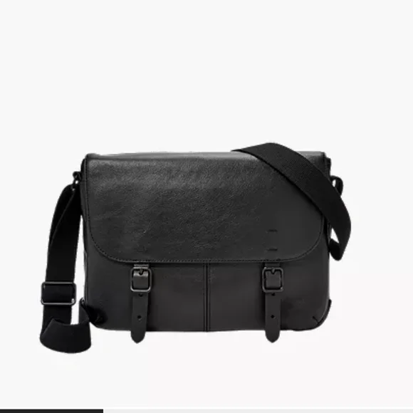 Fossil Buckner Small Leather Commuter Messanger Bag