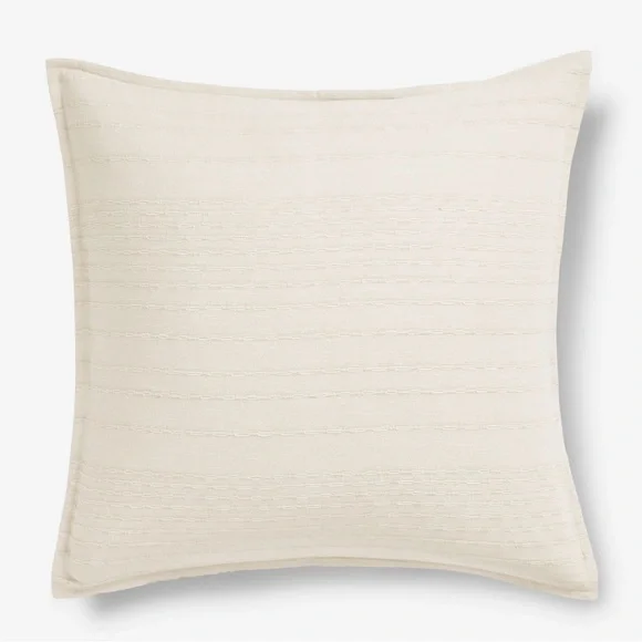 West Elm Reese Linen Cotton Euro Shams in Sand #1