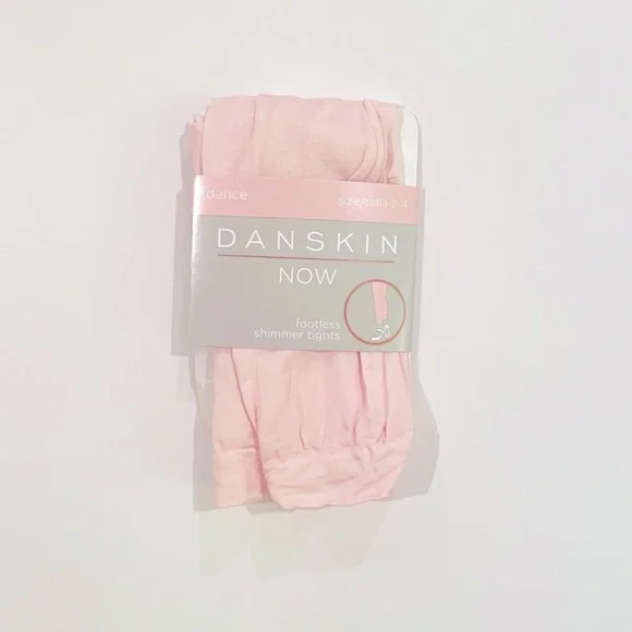 Danskin girls 2-4 footless shimmer tights