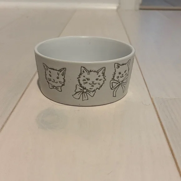 Luna and Sage Cat Design Ceramic Bowl