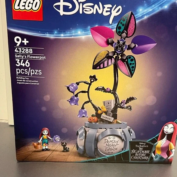 LEGO Disney Sally's Flowerpot Building Toy 43288 346Pcs 9+ NIB March 2026 Sealed