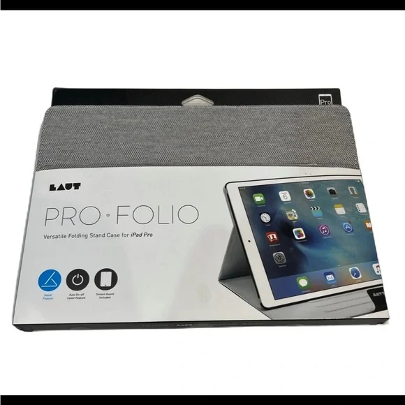 LAUT Pro·Folio Folding Stand Case for iPad Pro - Gray