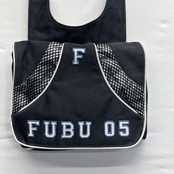 FUBU CROSSBODY MESSENGER BAG PURSE VINTAGE SPORTS BAG Y2K STREETWEAR