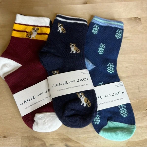 Janie and Jack 3 Pack Sock Bundle