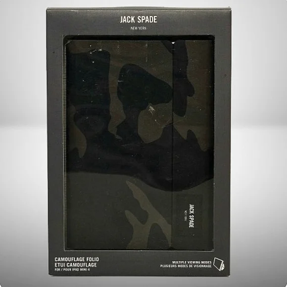 JACK SPADE New York Camouflage Folio Case for iPad Mini 4 or Notepad Folder