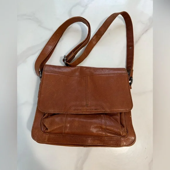 Spekes & Sparrow brown Leather Crossbody Bag