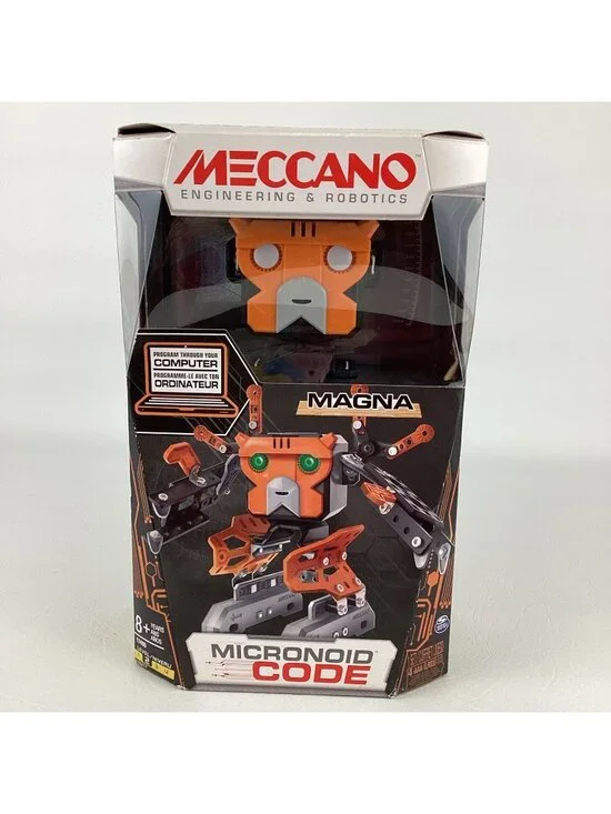 Meccano Engineering & Robotics Magna Micronoid Code Programmable Robot Build Kit