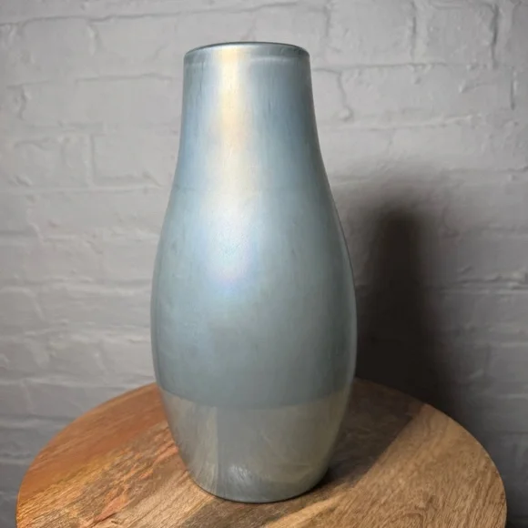 West Elm Silver Glass Vase
