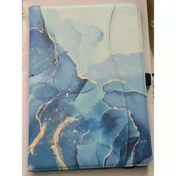 HGWALP Tablet Case Blue Gold Universal‎ fit