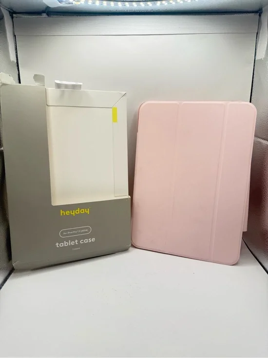 Heyday iPad Pro 11” Case Pink Holographic Folio Cover (2024)”