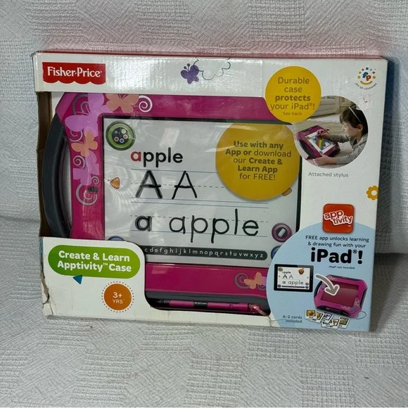 New Fisher-Price Pink Educational Tablet Case for iPad‎