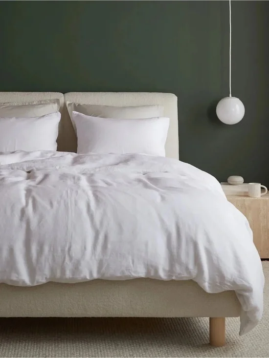 Parachute Linen Duvet Cover Queen Size White