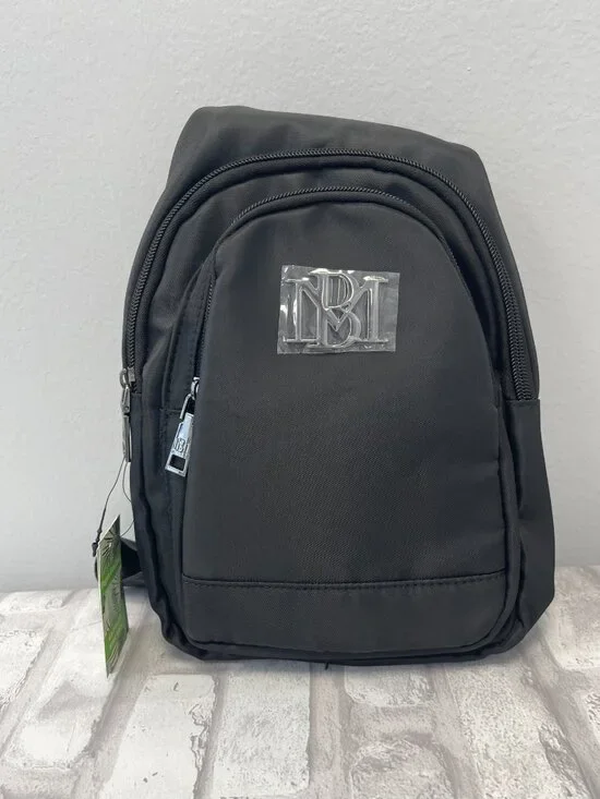 Badgley Mischka Fanny Pack Bum Bag in Black Nylon - BMB-002 - NWT