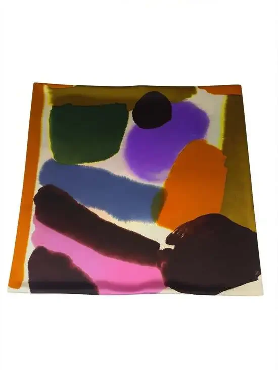 Set of 3 West Elm 100% Silk Abstract Print Throw Pillow Cover 20in x 20in
