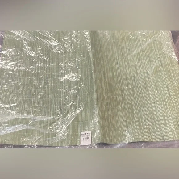 1 / West Elm Chilewich Bamboo Placemats in Spring Green