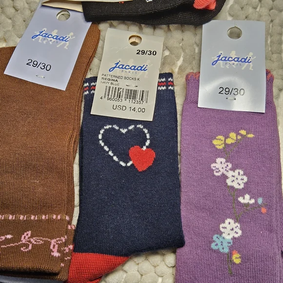 New 4 pair Jacadi Girls Socks